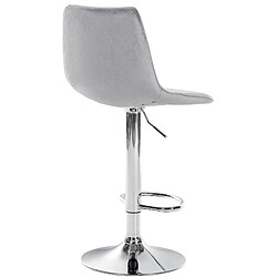 Avis Non Lot de 2 tabourets de bar Lex velours chrome