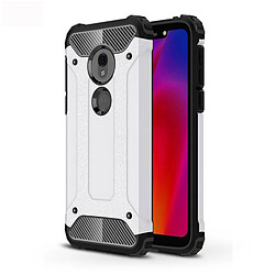 Wewoo Coque TPU + PC pour Motorola Moto G7 Play (Blanc)