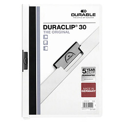 Dossier de Portefeuilles Durable Duraclip 30 Blanc Transparent A4 (25 Unités)