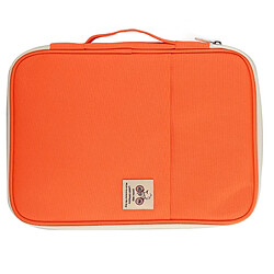 Wewoo Fournitures de bureau Multi-purpose Zipper Orange Document Folder A4 sac de rangement