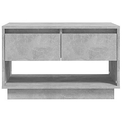 Acheter vidaXL Meuble TV gris béton 70x41x44 cm bois d'ingénierie