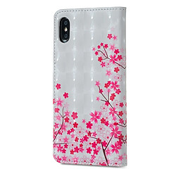 Avis Wewoo Coque Etui à rabat horizontal Sakura Pattern pour iPhone X, avec support et fentes pour cartes, cadre photo porte-monnaie