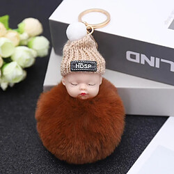 Universal Mignon peluche pendante sommeil hiver mignon casse-tête de poupée - dessin animé hair de cheveux ball15