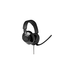 JBL Quantum 300 - Casque filaire hybride gaming supra-aura avec micro flip-up - Noir