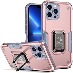 Coque en TPU antichoc avec béquille or rose pour votre iPhone 13 Pro Max 6.7 pouces