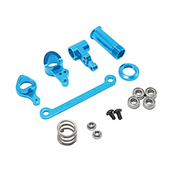 Kits De Pièces De Mise à Niveau De Moyeu De Direction En Métal RC Pour Voiture WLtoys 144001 Bleu