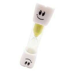 Avis brosse à dents minuterie sablier enfants sourire sable oeuf horloge minuterie 3 min jaune