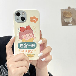 GUPBOO Étui pour iPhone11ProMax pense-bête fille dessin animé étui pour téléphone portable silicone