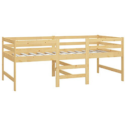 Avis Maison Chic Lit adulte - Lit simple Cadre de lit,Structure du lit Contemporain 90x200 cm Bois de pin massif -MN87460