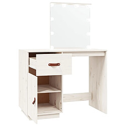 Helloshop26 Coiffeuse avec led blanc 95 x 50 x 133,5 cm bois de pin massif 02_0006221