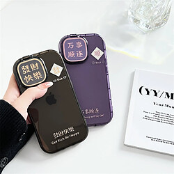 Avis GUPBOO Étui pour iPhone13ProMax miroir de boîtier de téléphone portable simple avec texte de personnalité transparent pour femme