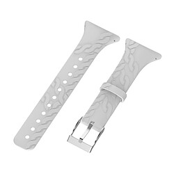 Wewoo Bracelet pour montre connectée Dragonne de remplacement femme en silicone SUUNTO M1 / M2 / M4 / M5 Blanc