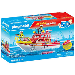 Playmobil® 71598 Bateau de sauvetage et pompiers