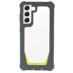 Coque en TPU + acrylique détachable 2 en 1 Gris foncé/vert gazon pour votre Samsung Galaxy S21 Plus 5G