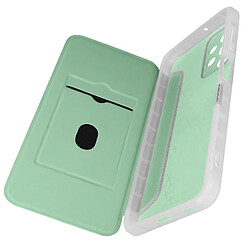 Avizar Etui pour Samsung A23 5G Clapet Porte Carte Piano Book vert pâle