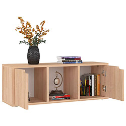 Acheter vidaXL Meuble TV Chêne Sonoma 88,5x27,5x30,5 cm Bois d’ingénierie