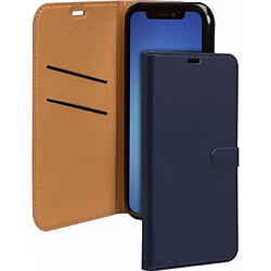 Bigben Etui Folio Wallet bleu marine avec languette de fermeture pour iPhone 12 mini