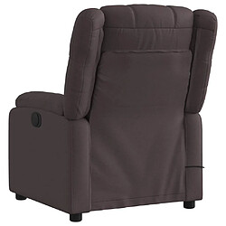 Acheter vidaXL Fauteuil de massage inclinable électrique Marron foncé Tissu