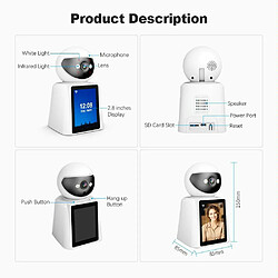 Babyphone Camera 2MP IPS Écran 2.8 Pouces Vision Nocturne Audio Bidirectionnel EU Plug YONIS