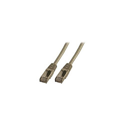 MCL Cordon de brassage RJ45 CAT6 A F UTP 0,5 m Gris