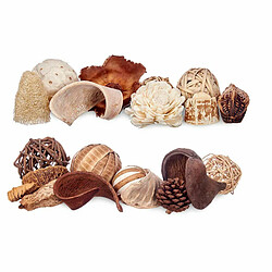 Gift Decor Pot-pourri décoratif Blanc Marron 19 x 40 x 14 cm (8 Unités)