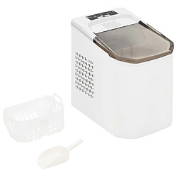 vidaXL Appareil à glaçons Blanc 1,4 L 15 kg / 24 h