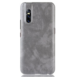 Wewoo Coque antichoc Litchi Texture PC + PU pour Vivo V15 Pro (Gris)