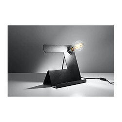 Avis Luminaire Center Lampe de table Incline Acier Noir 1 ampoule 24cm