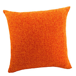 Couverture de taie d'oreiller taille lin lin jetable voiture décor orange 60x60cm pas cher