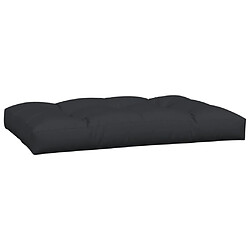 Acheter vidaXL Coussins de palette lot de 7 noir tissu