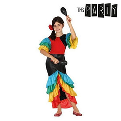 Totalcadeau Déguisement pour Enfants Danseuse de rumba multi couleurs - Un costume fille Taille - 10-12 Ans pas cher