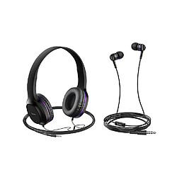 Universal W24 Casque filaire avec casque 3.5mm ensemble universel de musique avec PC ordinateur téléphone portable