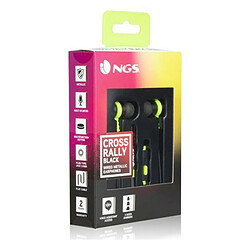 ? Ngs Cross Rally Crossrallyblack-Jack Casque 3,5 mm Câble Microphone 120 mm Noir/Jaune