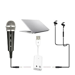 Acheter Justgreenbox Kit de microphone vidéo avec mini trépied antichoc filtre anti-pop pare-brise câble adaptateur USB prise TRS 3,5 mm, Option b