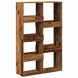 vidaXL Cloison de séparation vieux bois 100x33x155,5cm bois ingénierie