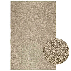 vidaXL Tapis ZIZUR beige 160x230 cm aspect de jute intérieur extérieur