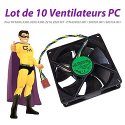 Lot x10 Ventilateurs PC HP 636922-001 580230-001 605154-001 6300 8300 Z220 SFF - Occasion