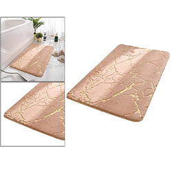 Tapis De Salle De Bain Tapis De Bain Absorbant L'eau Tapis De Sol De Chevet Marron Clair 50x80cm pas cher