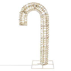 Ecd Germany LED canne à sucre éclairage de Noël minuterie décoration Noël IP44 blanc chaud