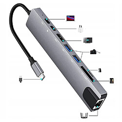 GUPBOO ADAPTATEUR 9 EN 1 HUB USB-C HDMI 4K LAN MACBOOK PRO AIR,JL2562