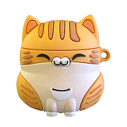 GUPBOO Airpods Coque Housse Étui Protecteur Compatible pour AirPods Pro-mignon gros chat orange jolie fille