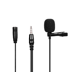 Microphone omnidirectionnel 3,5 mm pince à cravate Microphone Mini Microphone pour ordinateur portable téléphone portable avec dou