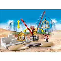 Playmobil® City Action Site de travaux avec camion et ouvriers pas cher