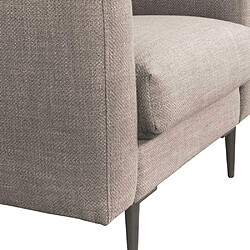 Acheter MAISON AUBERTIN Fauteuil Caruso Tissu Taupe 1 Place