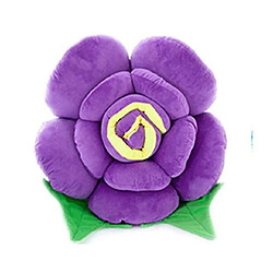 Universal 14 cm 3D Rose Oreiller Flowers Cushion avec jouet en peluche à garniture (violet)