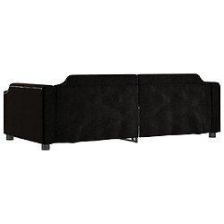 Acheter vidaXL Lit de repos sans matelas noir 80x200 cm tissu