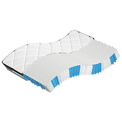 vidaXL Matelas à ressorts ensachés moyen plus 140x190 cm