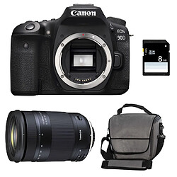 PACK CANON EOS 90D + TAMRON 18-400 VC + Sac + Carte SD 8Go