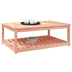 Avis vidaXL Table de jardin 121x82,5x45 cm bois massif de douglas