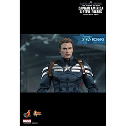 Acheter Hot Toys MMS243 - Marvel Comics - Captain America : The Winter Soldier - Captain America & Steve Rogers